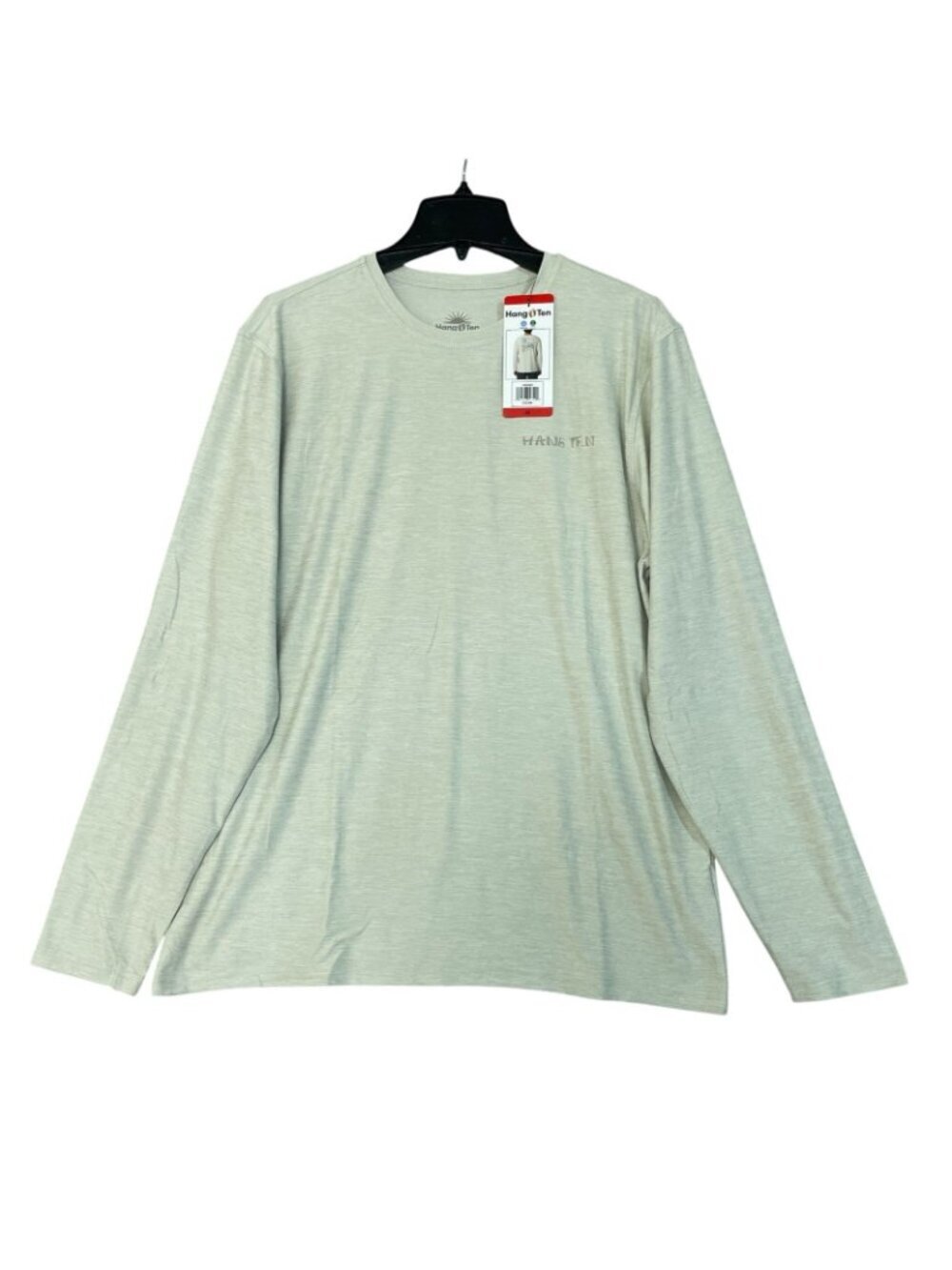 NWT Hang Ten Men's M Gray Long Sleeve Graphic T-Shirt Quick Dry UPF 50+  Tan - Picture 2 of 11